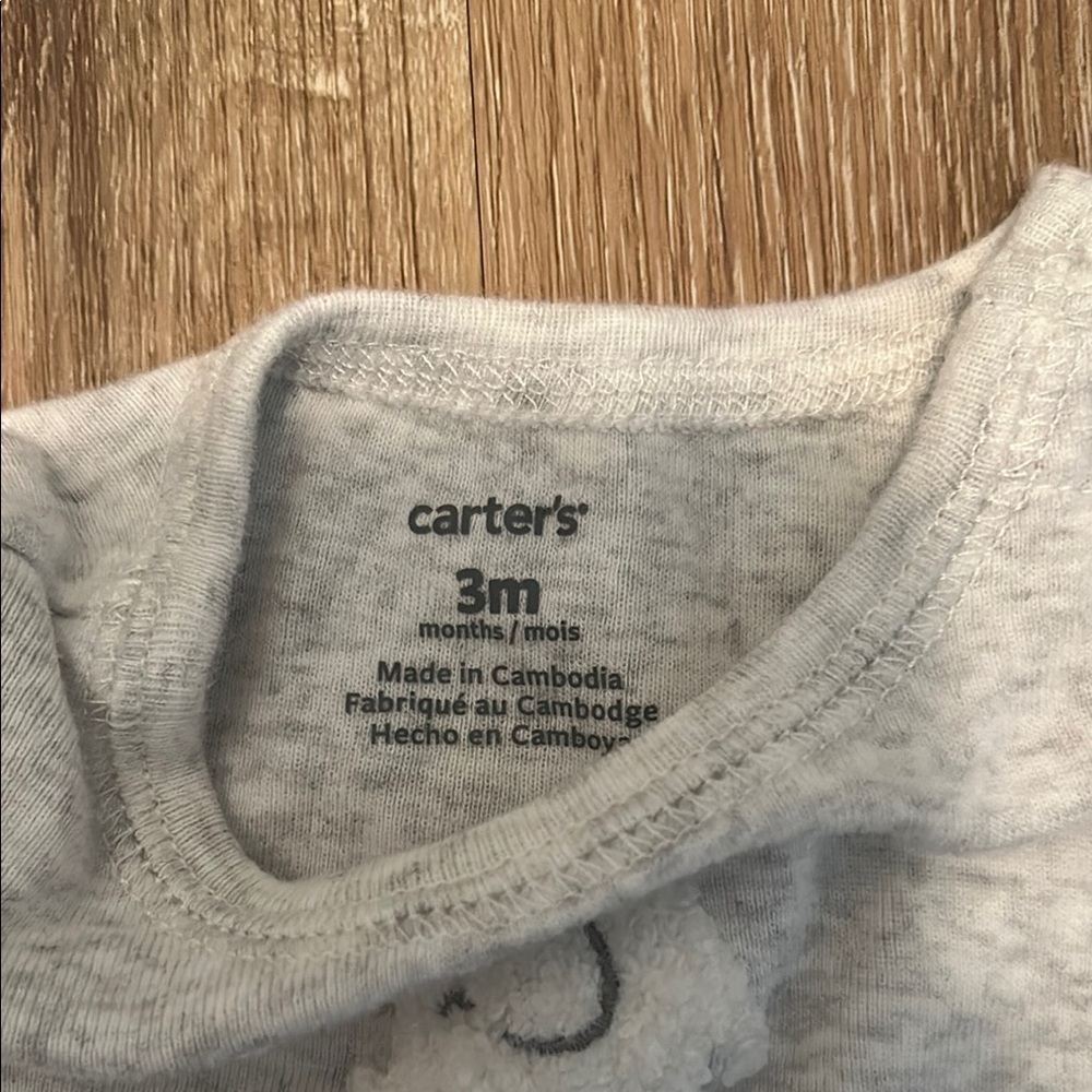 Carter's Gray Long Sleeve Tee - Picture 4 of 5